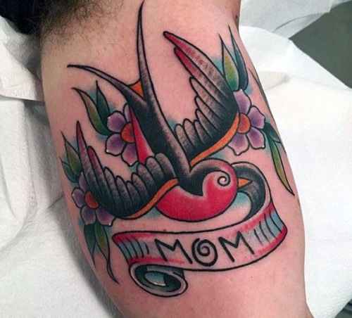 Bird Tattoo Ideas with Inscriptions