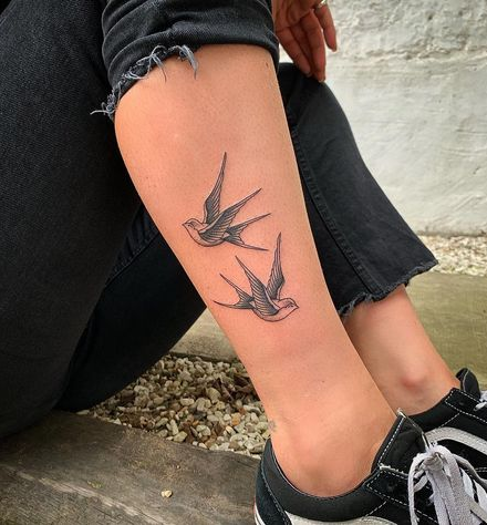 Two Swallows Tattoo Ideas