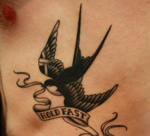 Bird Tattoo Ideas with Inscriptions