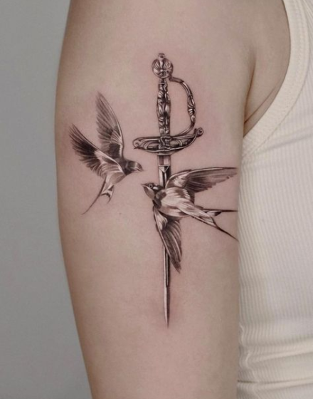 Two Swallows Tattoo Ideas