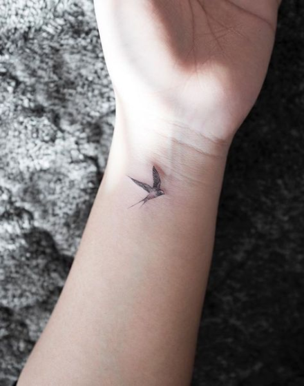 Simple Swallow Tattoo
