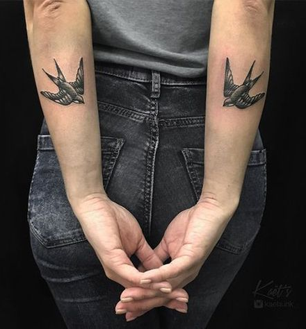 Two Swallows Tattoo Ideas