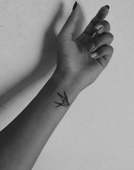 Simple Swallow Tattoo