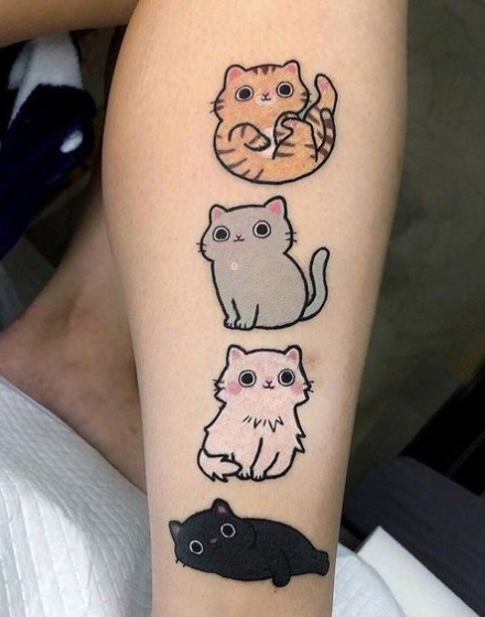 Cute Kitty Tattoos