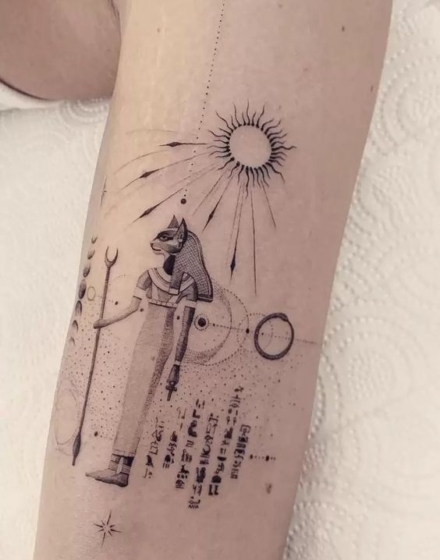 Trendy Cat Tattoos