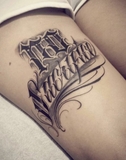 Chicano Tattoo Writing Fonts