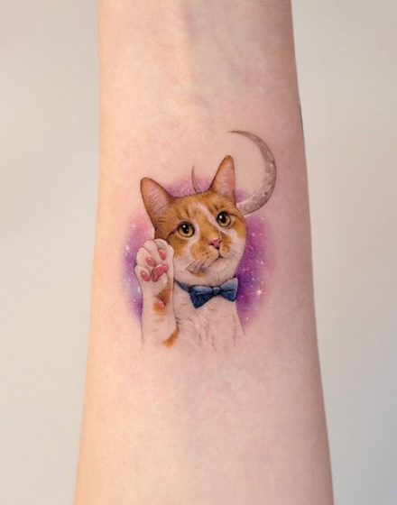 In Memory of Cat Tattoo