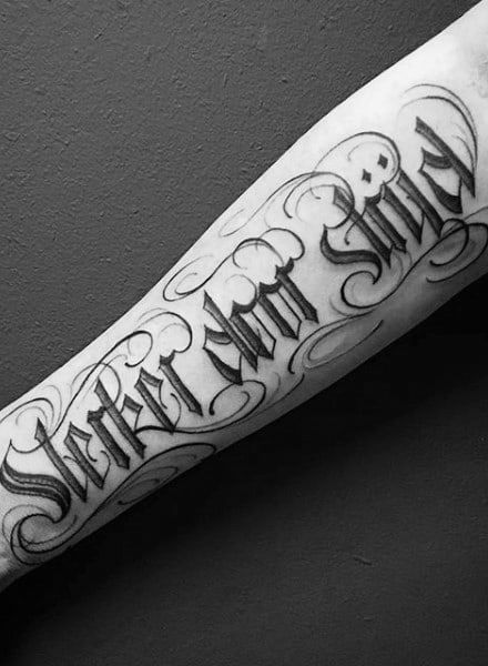 Gothic Tattoo Lettering Fonts