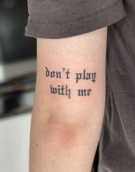 Medieval Tattoo Script