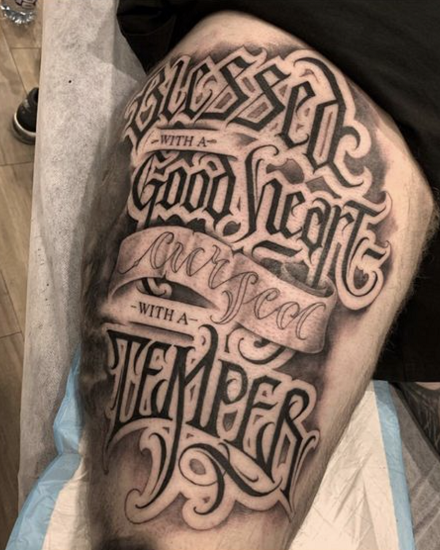 Gothic Tattoo Lettering Fonts