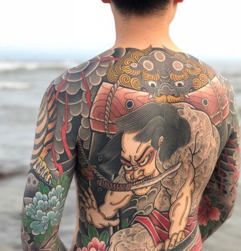 Samurai Tattoo on Back