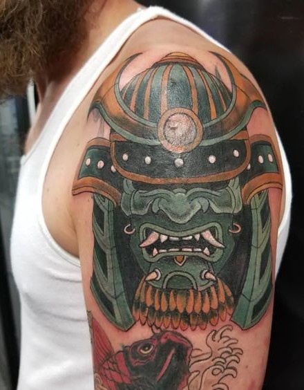 Samurai Mask Tattoo