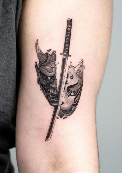 Small Samurai Tattoos