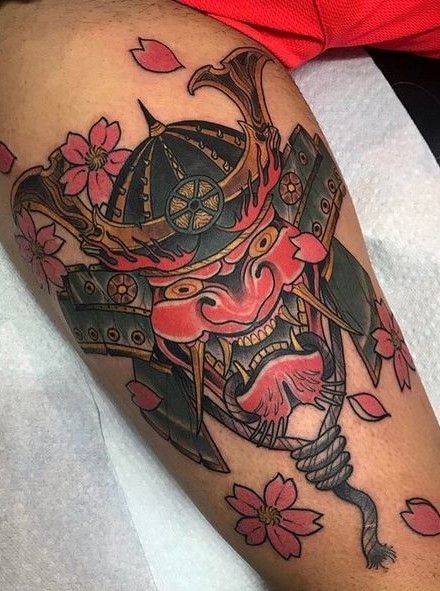 Samurai Mask Tattoo