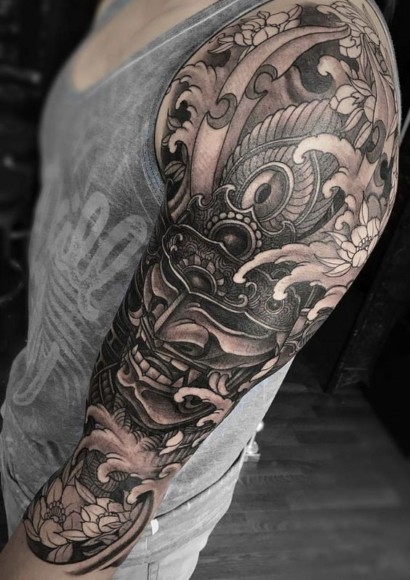 Sleeve or Half-Sleeve Samurai Tattoo