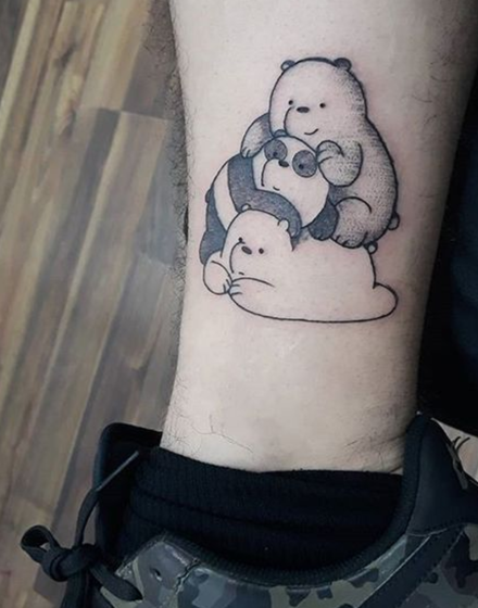 Cartoon Bear Tattoo Designs