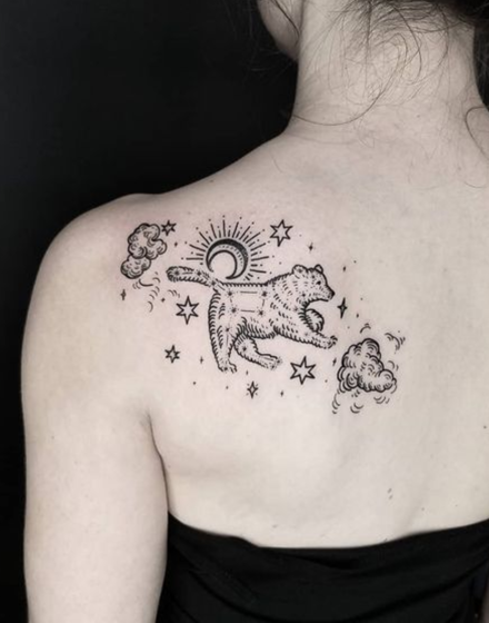 Bear With Constellations