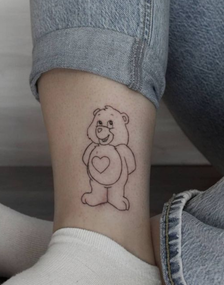Cartoon Bear Tattoo Designs