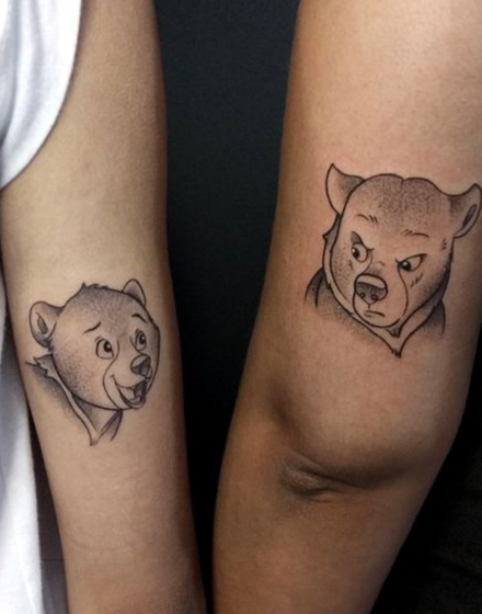 Cartoon Bear Tattoo Designs