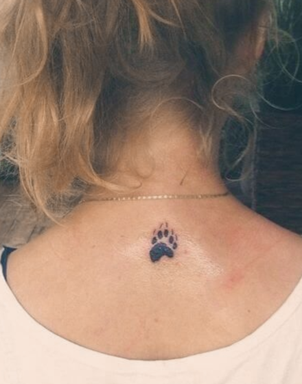 Bear Paw Print Tattoos