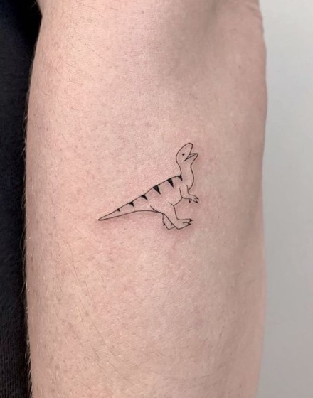 Small and Cute Dinosaur Tattoos