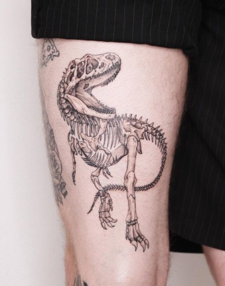 Dinosaur Skeleton Tattoo