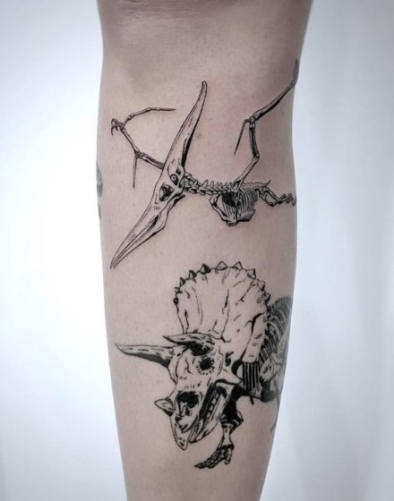 Dinosaur Skeleton Tattoo