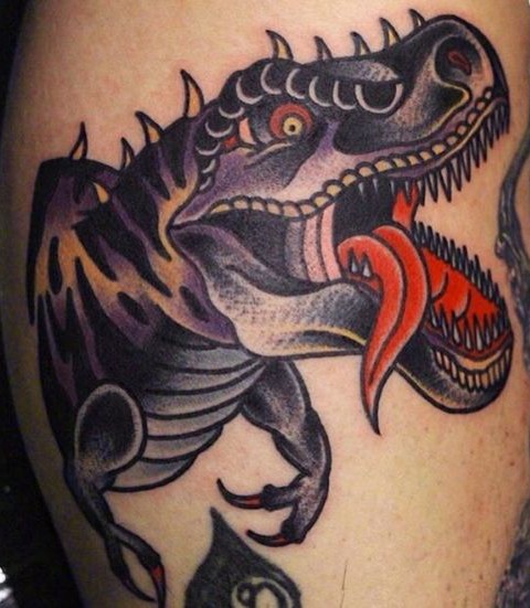 Traditional Dinosaur Tattoos