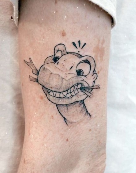 Small and Cute Dinosaur Tattoos