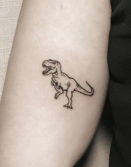 Small and Cute Dinosaur Tattoos