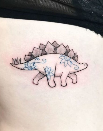 Small and Cute Dinosaur Tattoos