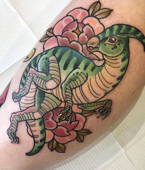 Traditional Dinosaur Tattoos