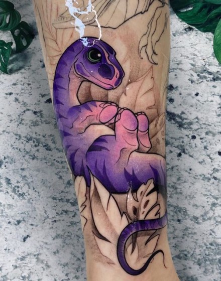 Small and Cute Dinosaur Tattoos