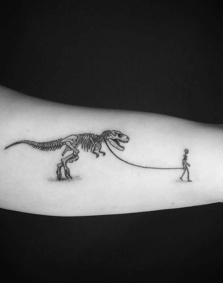 Dinosaur Skeleton Tattoo