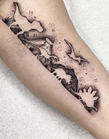 Small and Cute Dinosaur Tattoos