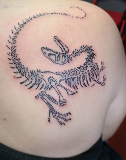 Dinosaur Skeleton Tattoo