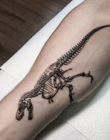 Dinosaur Skeleton Tattoo