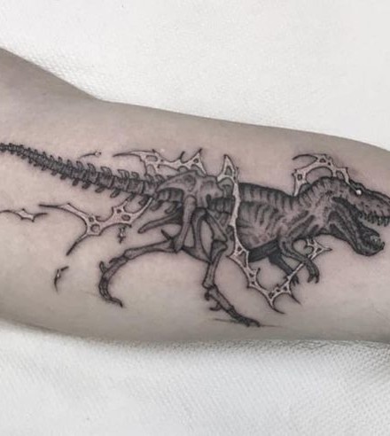 Dinosaur Skeleton Tattoo