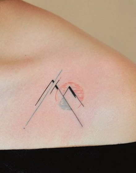 Tattoo Mountain Range