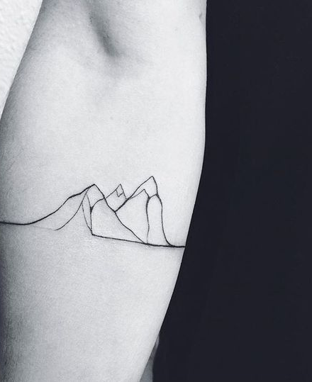 Tattoo Mountain Range