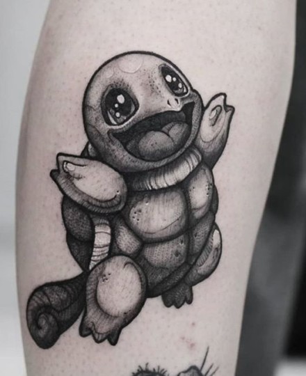 Pokemon Tattoos in Black and White