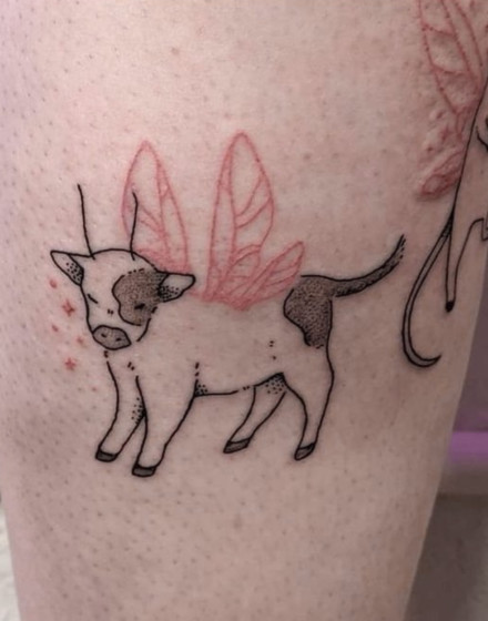 Fairy Cow Tattoo