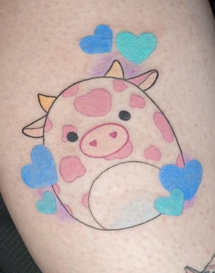 Strawberry Cow Tattoo