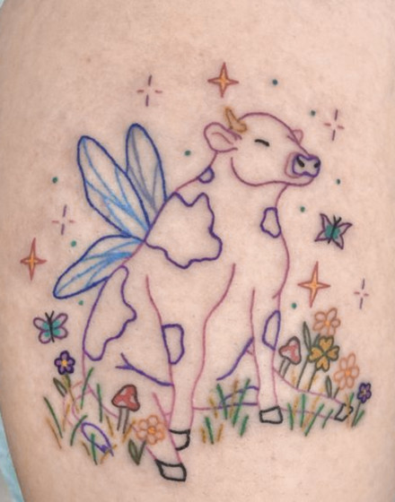 Fairy Cow Tattoo
