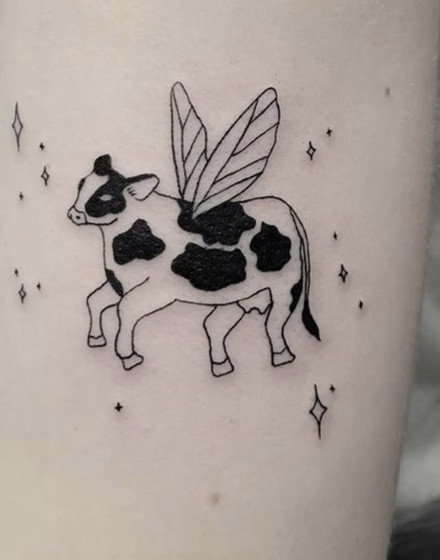 Fairy Cow Tattoo