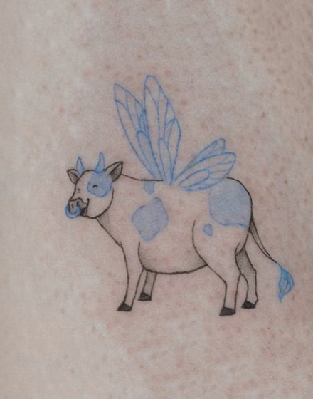 Fairy Cow Tattoo