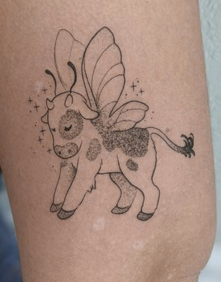Fairy Cow Tattoo