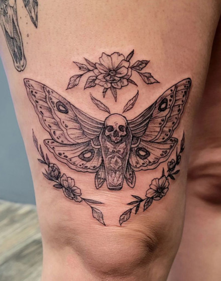 Death Moth Tattoo