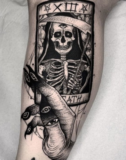 Death XIII Tarot Card Tattoo