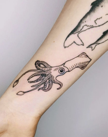 Cute Kraken Tattoo